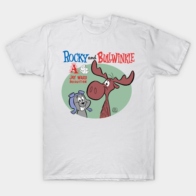 Rocky And Bullwinkle Shirts In Various Sizes And Colors For Fans - Foto 2